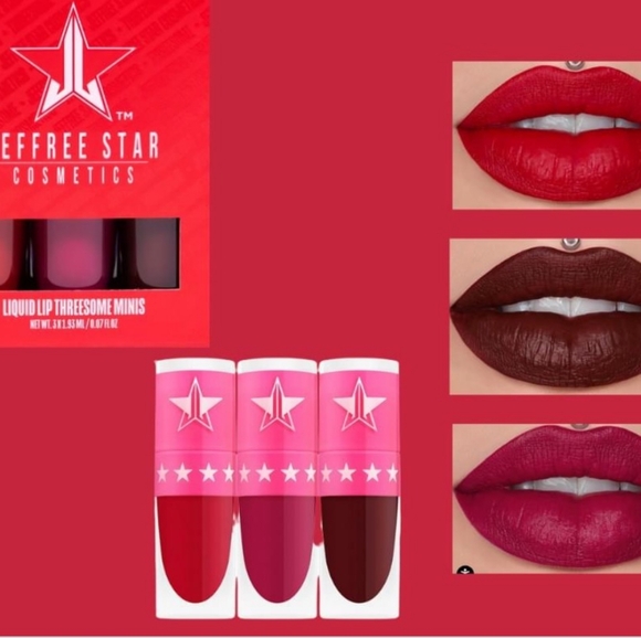 NEW IN BOX Jeffree Star Cosmetics Liquid Lip THREESOME MINIS ☆ DISCONTINUED - Picture 2 of 5